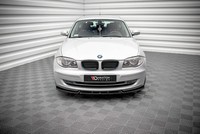 Maxton Design Frontlippe V.3 Passend FüR Bmw 1Er E81 Fl Schwarz Hochglanz