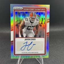 2025 Panini Prizm Football Signicamt Signatures Javion Cohen Cleveland Browns