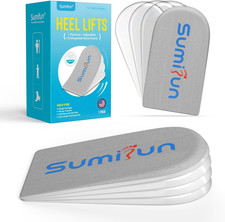 Heel Lift, 4-Layer 1 Inch Gel Shoe Lifts for Women Uneven Legs, Adjustable Ortho