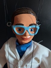 Pelham Puppets Brains Thunderbird's 1992 Vintage Marionette Scientist Boffin