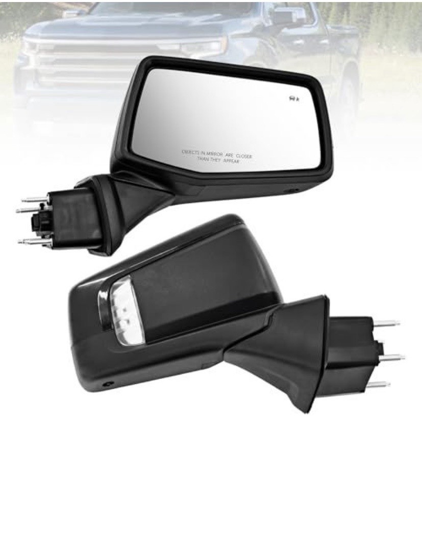 Right Passenger Side Mirror Compatible with 2019-2025 Chevy Silverado 1500 With