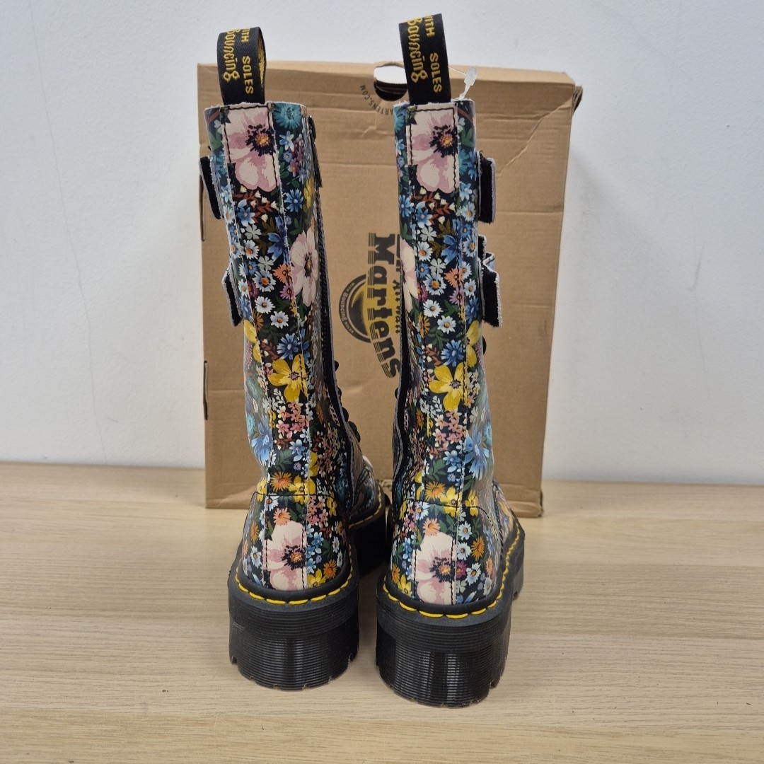 Dr Martens Jagger Wanderlust Floral Mid Calf Chunky Platform Quad Boot Size Uk 4 image 5