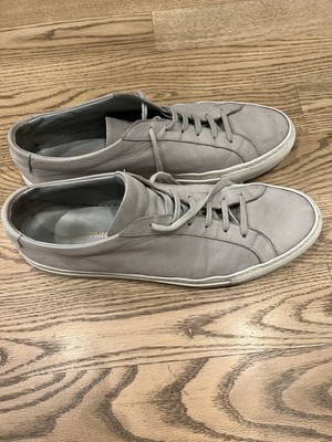 Common Projects Men's Leather Achilles Grey Suede