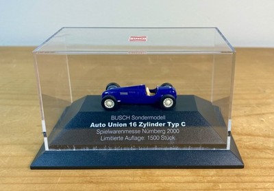 BUSCH 1/87 Auto Union Type C 16 Cylinder blue Nuremberg Show Special LTD RARE