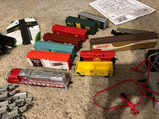 Bachmann Ho 187 Santa Fe Mixed Lot 11pc Loco Cars Track Transformer E-z