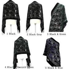 Buy More Wholesale price Women's Shawl Silk Burnout Velvet One Size Designed