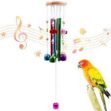 Parakeet Toys with Colorful Bells and Shining Small To Medium, Fish Decor