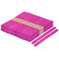 100pcs Wood Craft Sticks, 4.5 Inch Ice Cream Sticks Rose Red