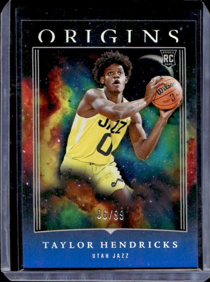 2023-24 Panini Origins Taylor Hendricks Blue Rookie RC #6/99 Jazz