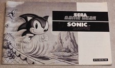 Notice Seul Manual Only Sonic The Hedgehog Sega Game Gear VX