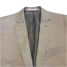 Tuta uomo Calvin Klein beige 100% lino 2 pezzi taglia 40L 33Rx32 (MACCHIA/cuciture)