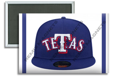 New Era Banned Tetas Hat Texas Rangers 2'' x 3'' Refrigerator Magnet