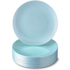 Opulence Collection Modern Mint Disposable Plastic Dessert Plates - 7.5" (Pac...