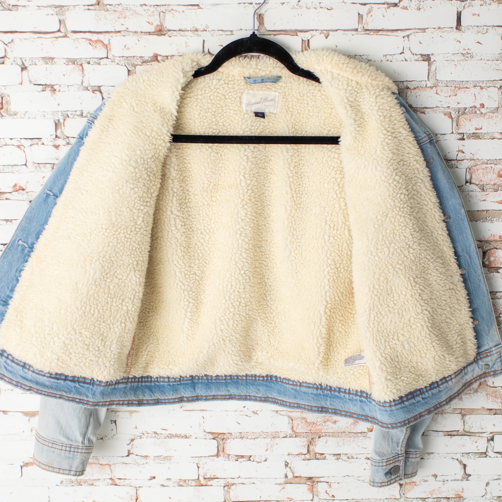 Universal Thread Sherpa Lined Denim Jacket Women’… - image 7