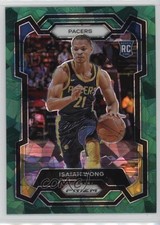 2023-24 Panini Prizm Green Ice Prizm Isaiah Wong #154 1a1r
