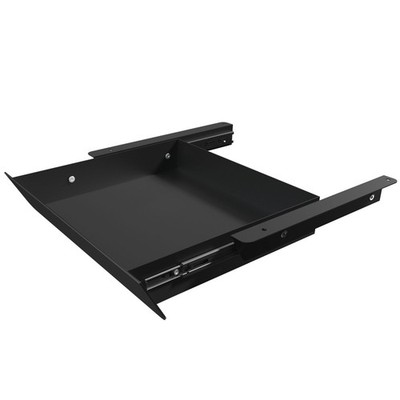 Under Desk Mounted Sliding Drawer with 60 Degree Tilt Panel to Pull Out, 15''...