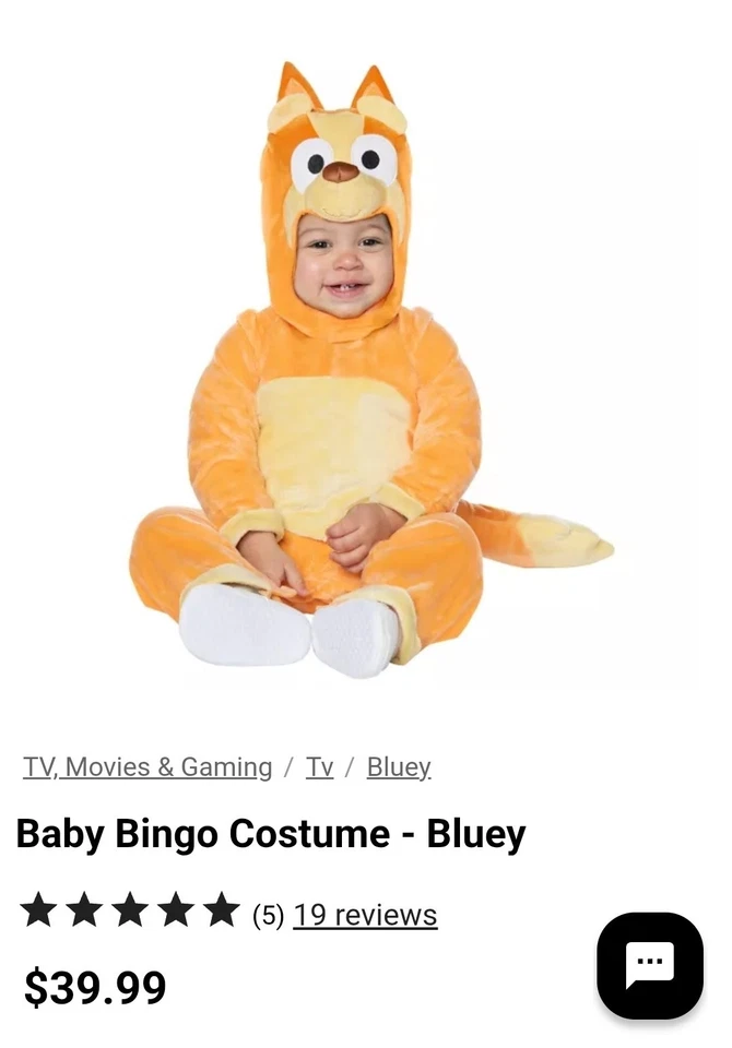 USADO Disfraz de Bingo Bebé 0-6 Meses, Mono con Cola Adjunta y Tocado Foto 2 de 2