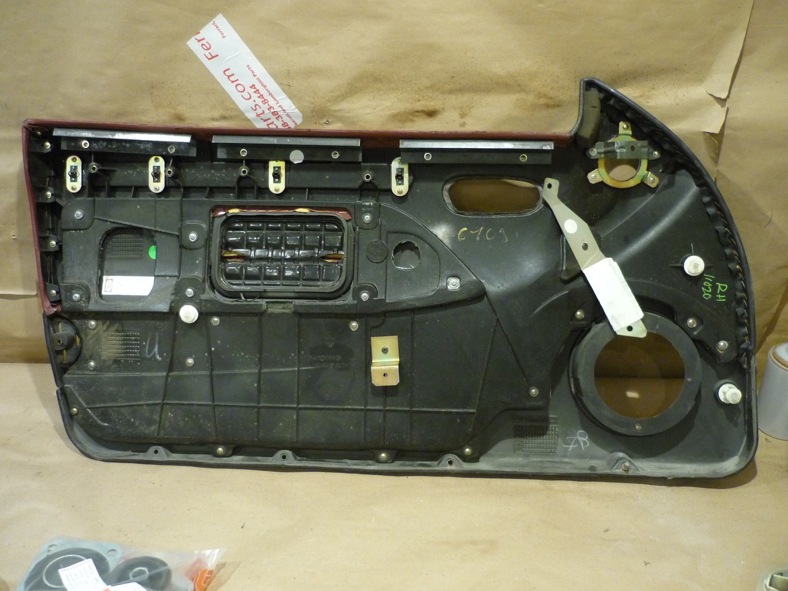 Maserati 4200 GT Right Door panel Burgundy P/N 67246707