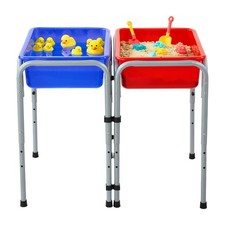 Uimoso Sensory Play Table for Kids with Adjustable Sand and Water Stations