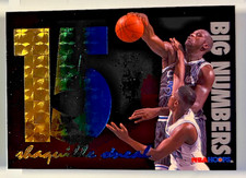 1994-95 NBA HOOPS Big Numbers Shaquille O'Neal #BN5 Rainbow Orlando Magic