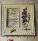 China Treasures Birthstone Frames. Lenox Porcelain. July, Ruby, Larkspur — photo 3