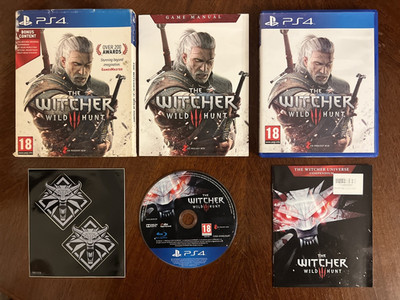Playstation 4 PS4 | The Witcher Wild hunt | Komplett mit Handbuch & Kartenset | UK