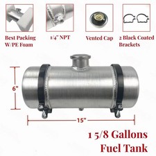 Gas Tankfuel Tank 6 X 15 1 58 Gallon 14 Npt Aluminum Spun Round Fuel Cell Gas Tankfuel Tank 6 X 15 1 58 Gallon 14 Npt Aluminum Spun Round Fuel Cell