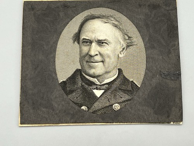 #ad Antique Steel Engraving 3x4” Admiral Farragut $22.50