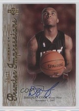2007-08 UD Premier Premier Impressions Gold 13/25 Daequan Cook #PI-DC Auto b9u