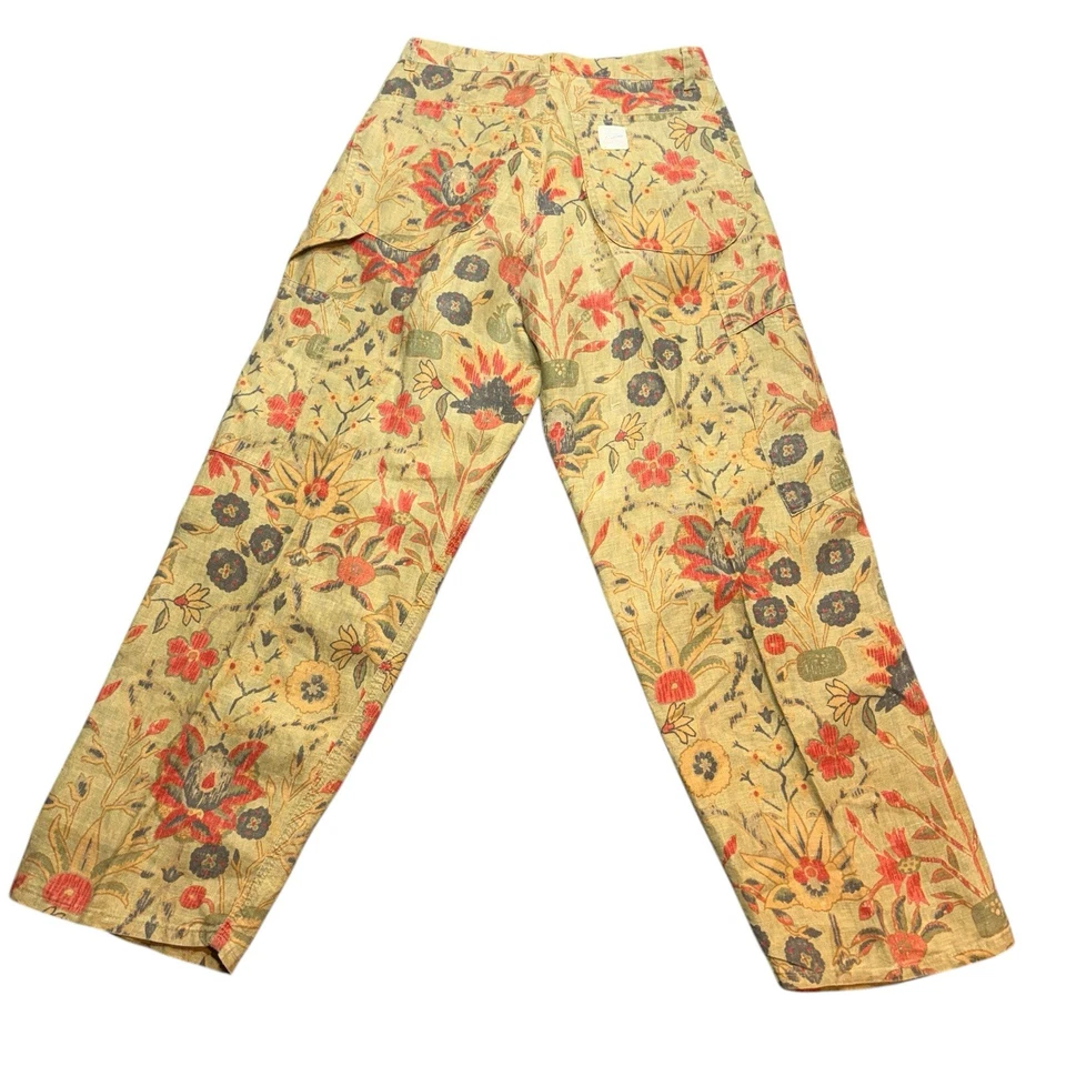 Vintage Ralph Lauren Floral Wide Leg Pants Size 4 High Waist - Image 2 of 4