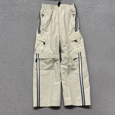 Y2K Old Navy Cargo Convertible Pants Boys 14 Beige Pull Oh Baggy Skater 2003