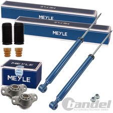 2x MEYLE STOSSDÄMPFER DOMLAGER+PROTECTION KIT HINTEN für FORD FIESTA 6 MAZDA 2
