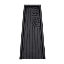 Black USA Patriotic Flag Cast Aluminum Downspout Gutter 24 In. Splash Block