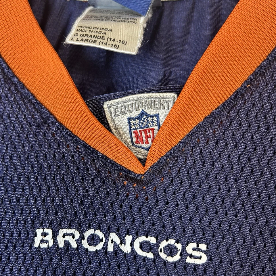 Camiseta De Colección Denver Broncos Tim Tebow NFL Reebok Niños Grande 14/16 Azul Naranja Foto 3 de 4