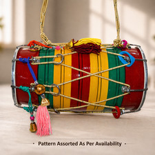 Wooden Punjabi Rope Tune Baby Dhol / Dholak For Kids