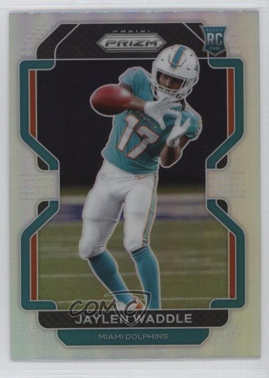 2021 Panini Prizm Rookie Variation Silver Prizm Jaylen Waddle #V-338 1lm5