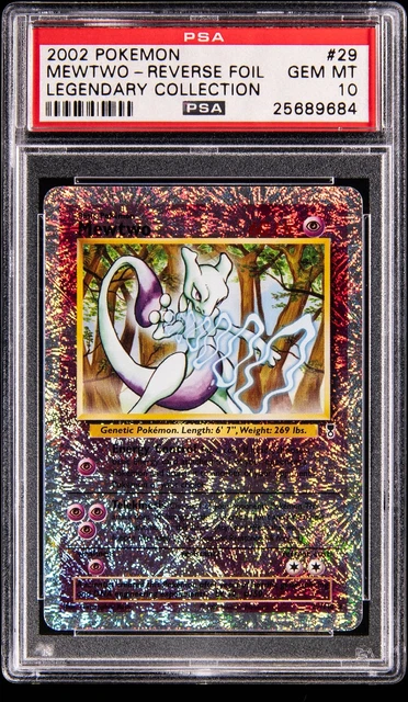2002 Pokemon Legendary Collection Reverse Holo #29 Mewtwo - PSA GEM MT 10