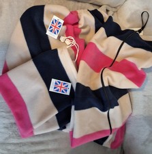 NEWMARKET STRIPE FLEECE, NEW COLOUR, PINK, NAVY, BEIGE.  FULL SET