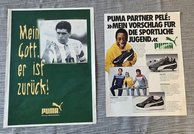 Maradona Pele Puma Werbebilder Fußball Weltmeister Legenden 