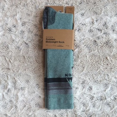 Burton Petrol Green Emblem Midweight Socks NWT S/M