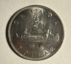 1938 Canada One Dollar Coin KM #37 .800 Fine Silver George VI Canoe 90k Mintage — photo 6