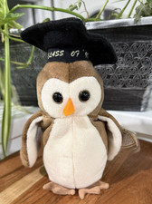 Wise the Owl Class of 1998 TY Beanie Baby RARE Tag  Manufacturing Errors MWT