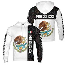 Custom Name Mexico Lover Mexico Floral Hoodie S-5XL