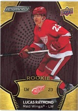 2023-24 Upper Deck Engrained 2021 Rookie Update Lucas Raymond Mahogany /10 #197 
