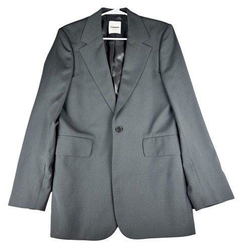 NEW Sandro Paris Men's Virgin Wool Suit Jacket Gray Size 48FR US 38