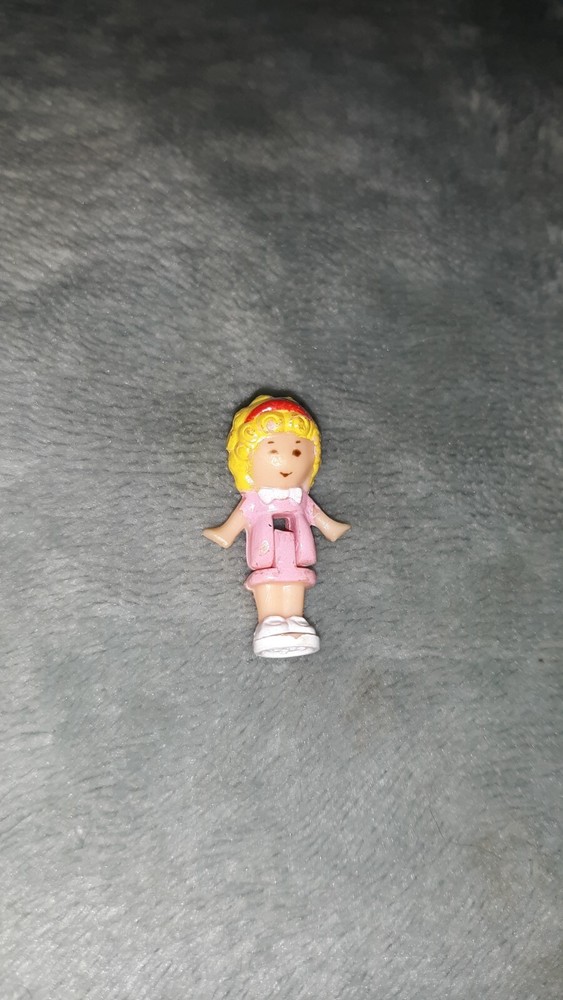 1989 Polly Pocket Vintage Doll figure Jewel Case Playset - Polly Bluebird vtg