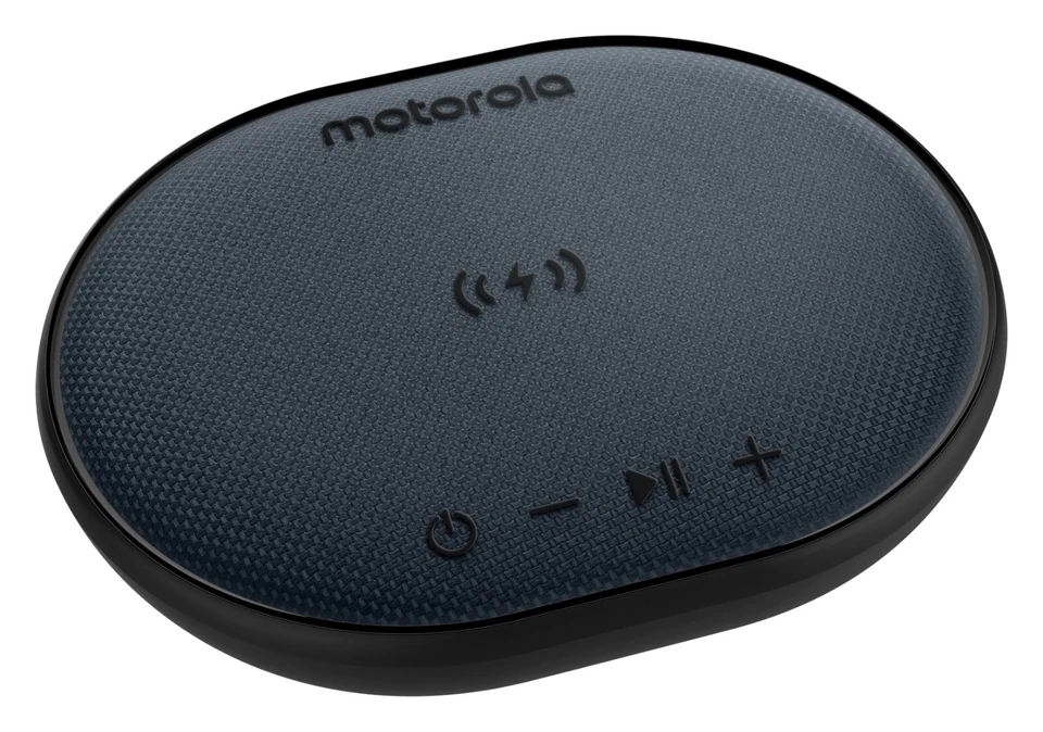 Altavoz Bluetooth Motorola ROKR 500 con almohadilla de carga inalámbrica integrada Foto 3 de 4