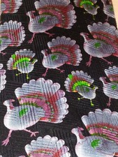 Thanksgiving Necktie "Turkey Day" Wild Ties Turkeys
