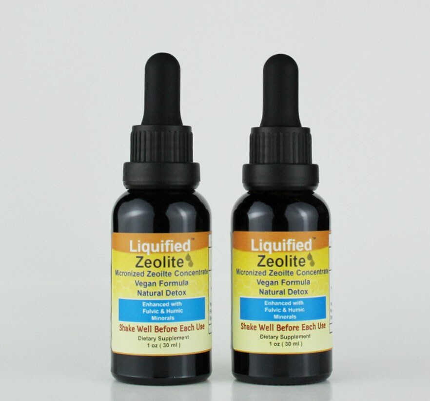 2 Bottles Liquified Zeolite Natural Zeolite Liquid Detox 1 Oz