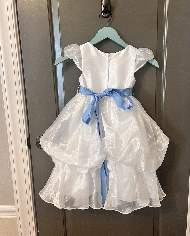 Vestido Alfred Angelo Niña Flor Talla 6 Usado Una Vez/Perfecto Estado Foto 2 de 3